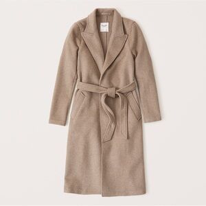 Abercrombie Women's Wool-Blend Belted Dad Coat, Size M
